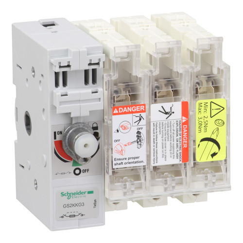 Рубильник с предохранителем Schneider Electric TeSys GS 125А 3P, 00