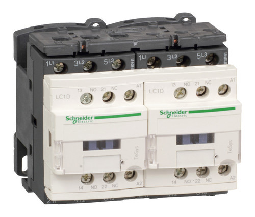 Реверсивный контактор Schneider Electric TeSys LC2D 3P 9А 400/24В DC