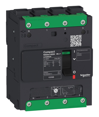 Силовой автомат Schneider Electric Compact NSXm, 36кА, 4P, 80А