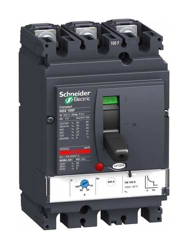 Силовой автомат Schneider Electric Compact NSX 100, TM-D, 25кА, 3P, 25А