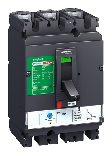 Силовой автомат Schneider Electric EasyPact CVS 40, TM-D, 25кА, 3P, 100А