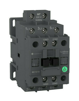 Контактор Systeme Electric SystemePact M 3P 18А 110В DC 7.5кВт, MC1D18FD